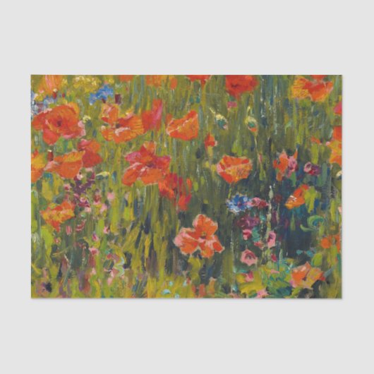 Robert Vonnoh Poppies Tissuepapier (Voorkant)