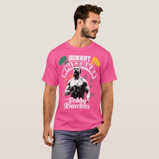 Robert Whittaker voor Bobby Knuckles T-shirt (Voorkant volledig)
