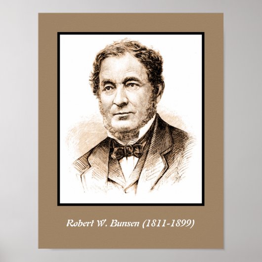 Robert Wilhelm Bunsen Poster (Voorkant)