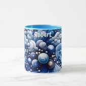 ROBERT ~ Zany Bubbles 3D ~ Blues ~ Mok (Midden)