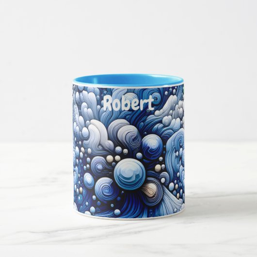 ROBERT ~ Zany Bubbles 3D ~ Blues ~ Mok (Midden)