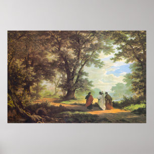 Robert Zund Weg naar Emmaüs Poster