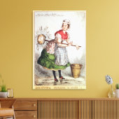 Robertena Peelena the Maid of All Work Canvas Afdruk (Insitu (Woonkamer))