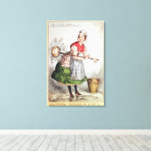 Robertena Peelena the Maid of All Work Canvas Afdruk (Insitu (Houten vloer))