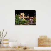 Roberto Clemente Bridge - Pittsburgh, Pennsylvania Poster (Keuken)