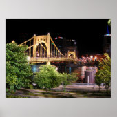 Roberto Clemente Bridge - Pittsburgh, Pennsylvania Poster (Voorkant)