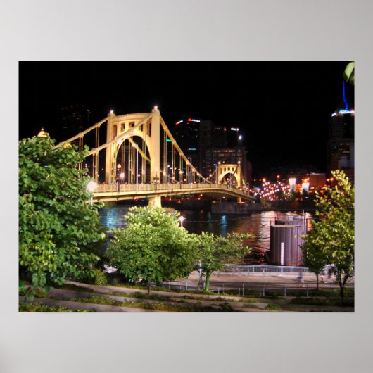 Roberto Clemente Bridge - Pittsburgh, Pennsylvania Poster (Voorkant)