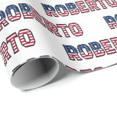 Roberto Vorname Name USA US Geschenkpapier Papier (Rol Hoek)