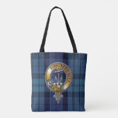 Roberton Tartan & Badge Tote Bag (Achterkant)