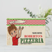 Roberto's Pizzeria Party Kaart (Staand voorkant)