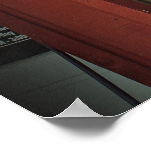 Roberts Barber Shop Poster (Hoek)