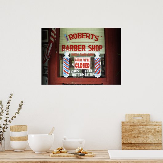 Roberts Barber Shop Poster (Keuken)