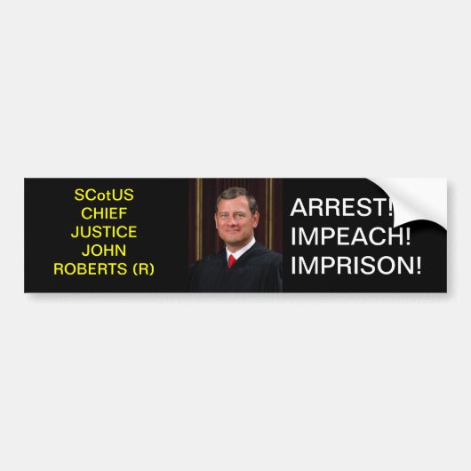 ROBERTS BUMPERSTICKER (Voorkant)
