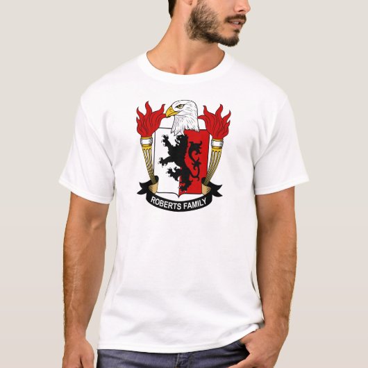 Roberts Family Coat of Arms T-shirt (Voorkant)