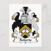 Roberts Family Crest Briefkaart (Voorkant)