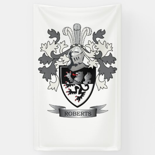 Roberts Family Crest Spandoek (Verticaal)