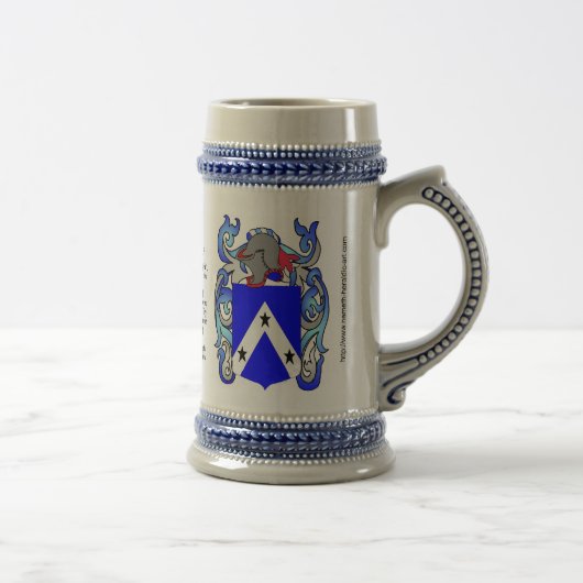 Roberts Family Crest Stein Bierpul (Rechts)