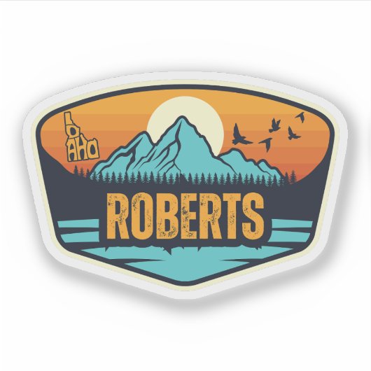 Roberts, Idaho Sticker (Voorkant)