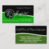 Roberts Lawn Care Visitekaartje (Voorkant / Achterkant)