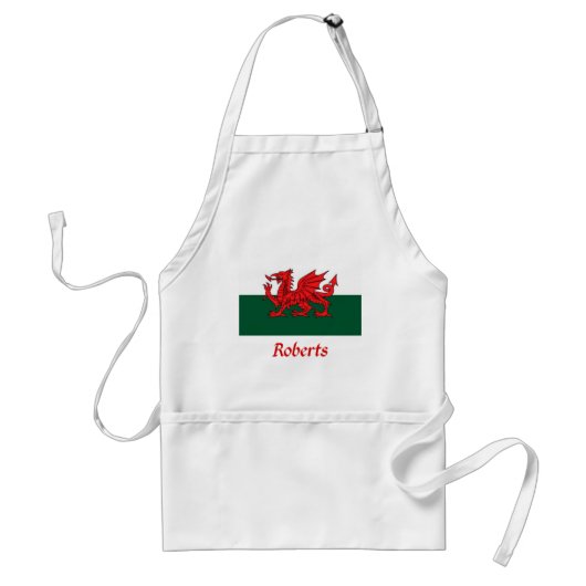 Roberts Welsh Flag Standaard Schort (Voorkant)