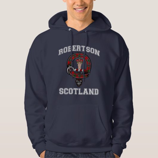 Robertson Clan Badge Athletic Style Hoodie (Voorkant)
