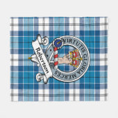 Robertson Clan Badge Tartan Pset Fleece Deken (Voorkant (Horizontaal))