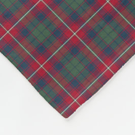 Robertson Clan Red, Blue en Green Tartan Fleece Deken