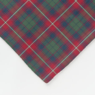 Robertson Clan Red, Blue en Green Tartan Fleece Deken