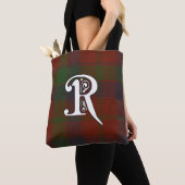 Robertson Clan Tartan Monogram Tote Bag (Dichtbij)