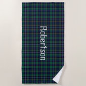 Robertson Clan Tartan Pset Beach Towel Strandlaken (Voorkant)