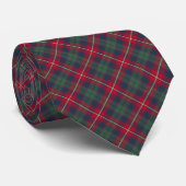 Robertson Clan Tartan Rood en Blauw Plaid Stropdas (Opgerold)