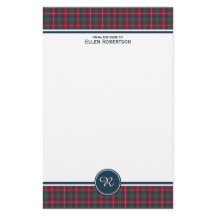 Robertson Clan Tartan Schots geruite monogram