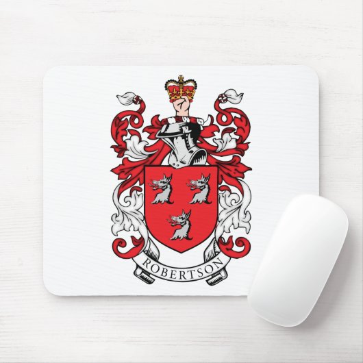 Robertson Family Coat of Arms Muismat (Met muis)