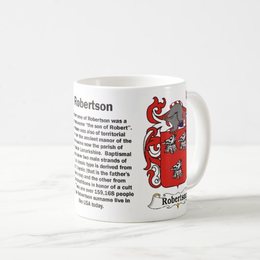 Robertson Family Crest Mok (Voorkant rechts)