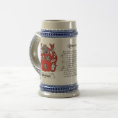Robertson Family Crest Stein Bierpul (Voorkant links)