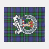 Robertson Hunting Modern Clan Badge Tartan Pset Fleece Deken (Voorkant (Horizontaal))