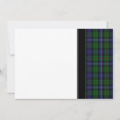 Robertson Hunting Tartan Celtic Wedding Invitation Kaart (Achterkant)