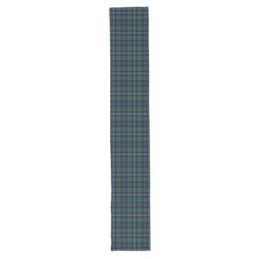 Robertson Hunting Tartan Plaid Pattern Lange Tafelloper (Voorkant)
