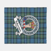 Robertson Jacht Oude Clan Badge Tartan Plaid Fleece Deken (Voorkant (Horizontaal))