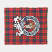 Robertson Modern Clan Badge Tartan Pset Fleece Deken (Voorkant (Horizontaal))