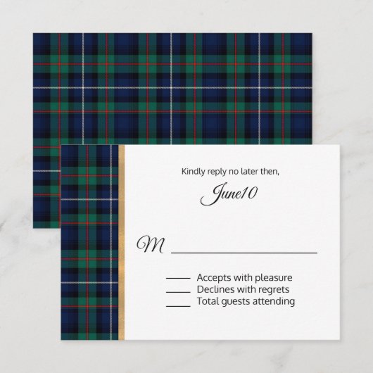 Robertson Pset Wedding RSVP (Voorkant / Achterkant)
