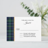 Robertson Pset Wedding RSVP Kaartje (Staand voorkant)