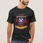 Robertson Schotse familie Clan middeleeuwen Mischi T-shirt (Voorkant)