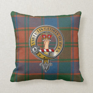 Robertson Tartan & Badge Kussen