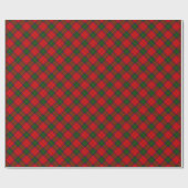 Robertson tartan red green plaid cadeaupapier (Vlak)