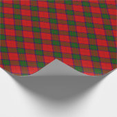 Robertson tartan red green plaid cadeaupapier (Hoek)