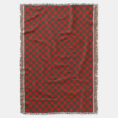 Robertson tartan red green plaid deken (Voorkant Verticaal)