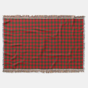 Robertson tartan red green plaid deken