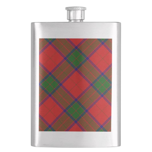 Robertson tartan red green plaid flacon (Voorkant)
