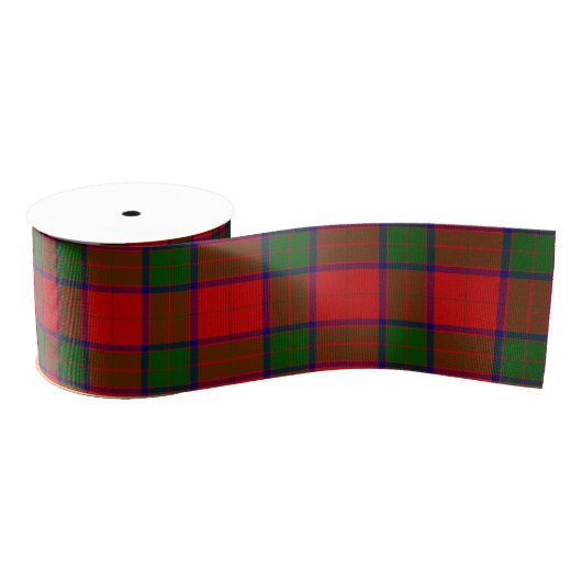 Robertson tartan red green plaid grosgrain lint (Spoel)